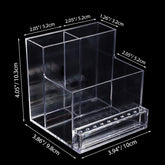 10 Holes Mini Acrylic Nail Drill Bits, Transparent Nail Dremel For Acrylic Nails, Cuticle Bit For Nail Drill